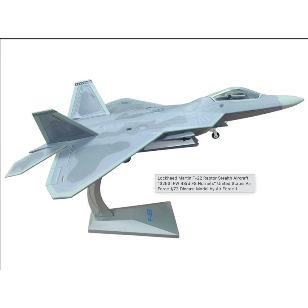 F-22A RAPTOR 43rd HORNETS/TYNDALL AFB/AF1-0117F/AIR FORCE 1/ 1:72/NEW/020031026